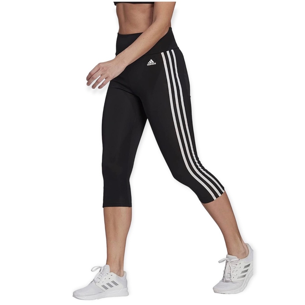 Adidas Designed 2 Move High-Rise 3-Stripes 3/4 Sport Tight
